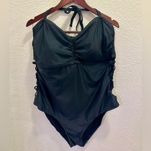 Ava & Viv Black Swimsuit 24W